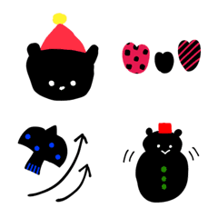 Winter loose bear emoji