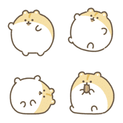 Moving hamster emoji