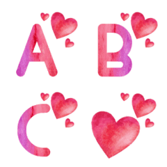 red and pink gradation heart emoji