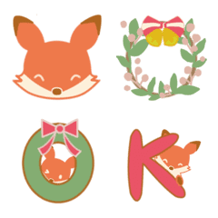 Little fox emoji for winter