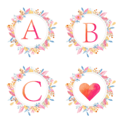 colorful flower frame emoji