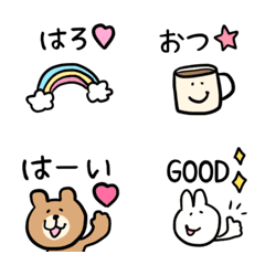 Cute and usable word emoji