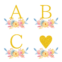 colorful flower frame emoji2