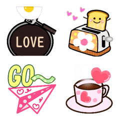I love hearts  Moving greeting emoji