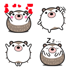 "Cute hedgehog" animation Emoji sticker