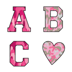 pink camouflage emoji