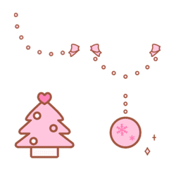 ピンク好きのための絵文字(クリスマス編)