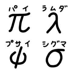 Greek Alphabet with Japanese