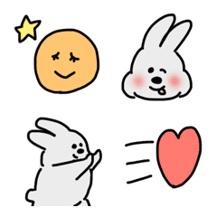 Easy-to-use emoji rabbit!