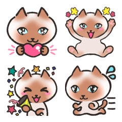 Emoji of cat(6)siamese thai