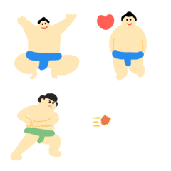 Moving and cute sumo emoji