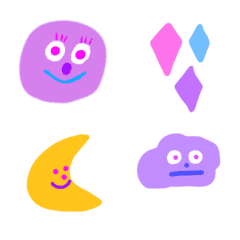 Moving colorful happy emoji no.2