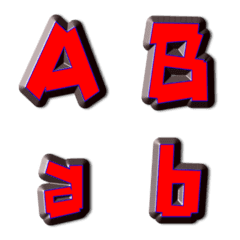 Decoration Emoji of simple letters 9