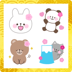 Cute animal new year emoji