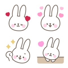Girly heart rabbit emoji2