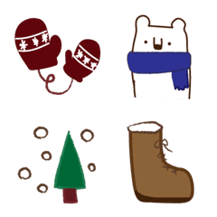 Cute natural winter emoji