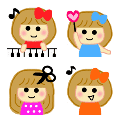 ANIMATION Cute Girl Emoji