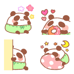 Cute and fluffy panda emoji