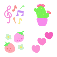 fluffy pastel Emoji