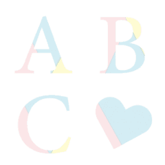 pastel color simple deco emoji
