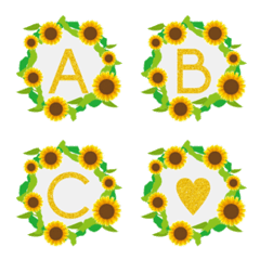 sun flower frame emoji2