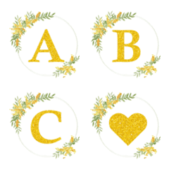 yellow flower frame emoji