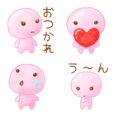 Animation Emoji] Cute pink marshmallow – LINE Emoji | LINE STORE