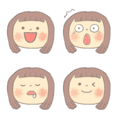Cute female emoji