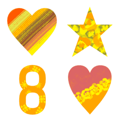 Number + star+ Heart (yellow)2