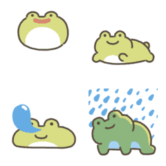 Moving frog emoji