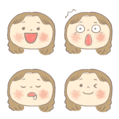 Cute female emoji 4