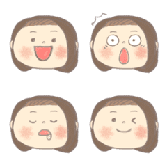 Cute female emoji 5