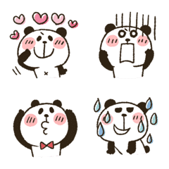 Panda emoji by kanapi(tw)