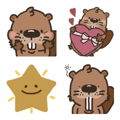 Beaver's Bibakichi-kun emoji every day