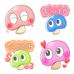 pretty mushroom emoji