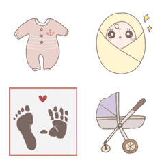 Cute baby emoji and easy to use