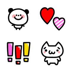 Old school cute emoji