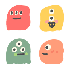 Rainbow Monsters Animated Emojis