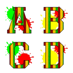 reggae color emoji