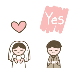 Wedding ceremony animated emoji