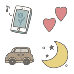 Cute laid-back moving emoji every day