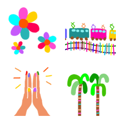 Moving colorful emoji