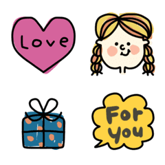 Love & pop girl Emoji