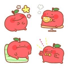 Fluffy apple emoji