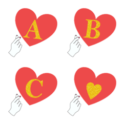 finger heart emoji original