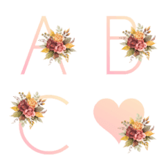 vintage pink flower emoji2