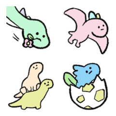 laid-back dinosaur emoji