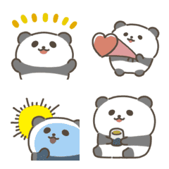 Moving panda emoji