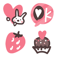 Expressive & simple Emoji of the rabbit