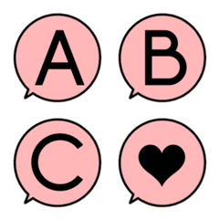 pink Speech balloon emoji